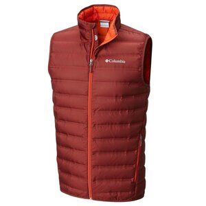 Columbia Lake 22 Down Vest Red Women's Sz M Ski Outdoor Hiking Casual Winter